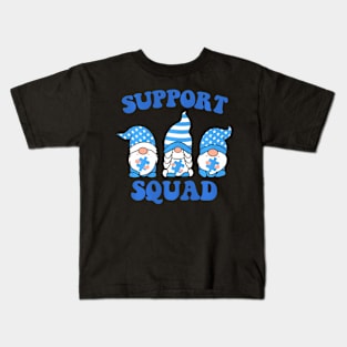 Gnomies Support Squad Colorectal Cancer Awareness Kids T-Shirt